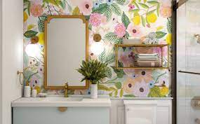 Wallpaper Wonders: Transforming Bathrooms With Pattern & Texture