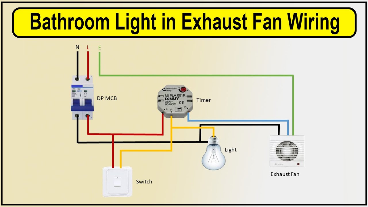 How to Wire a Bathroom Fan and Light on One Switch